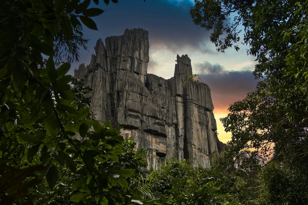 Yana, Karnataka, India, stone mountains