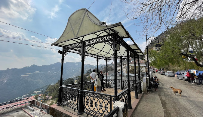 Mountain landscape in Mussoorie, India