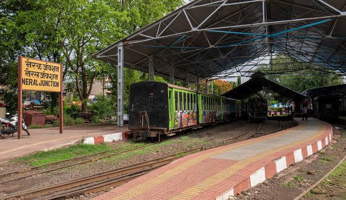 Matheran Hill station Toy train Station, Maharashtra 