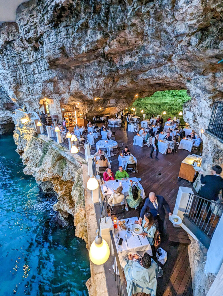 Cave-restaurant interior in Matera’s historic centre