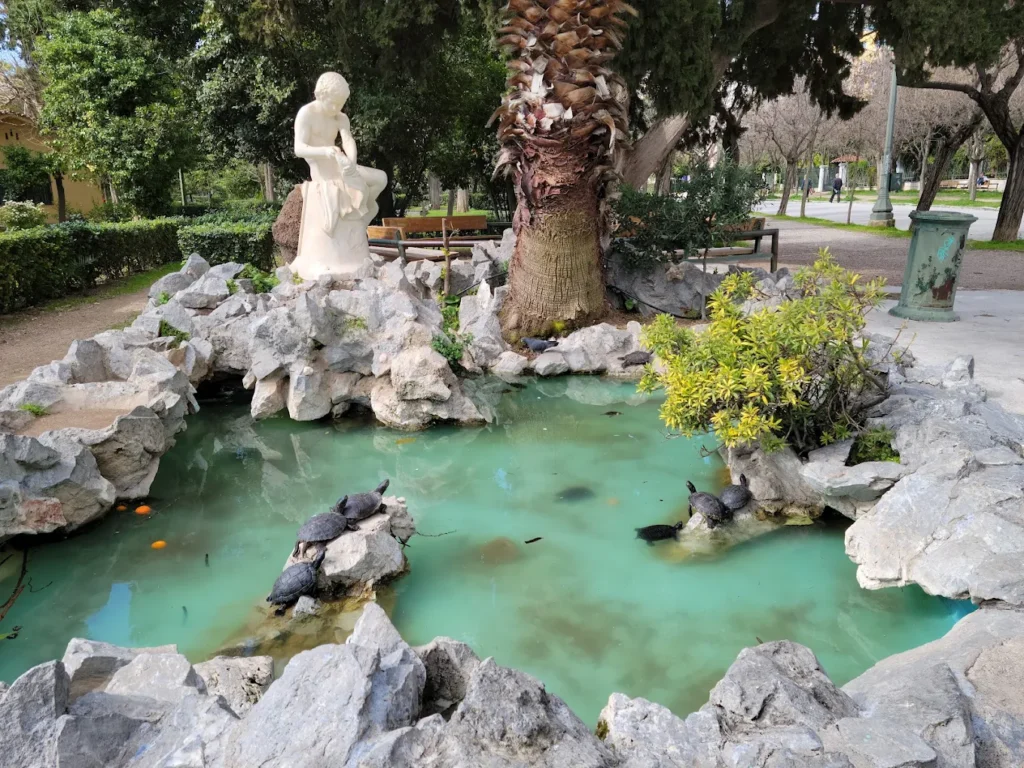 National Garden's Hidden Ruins, Athens Greece