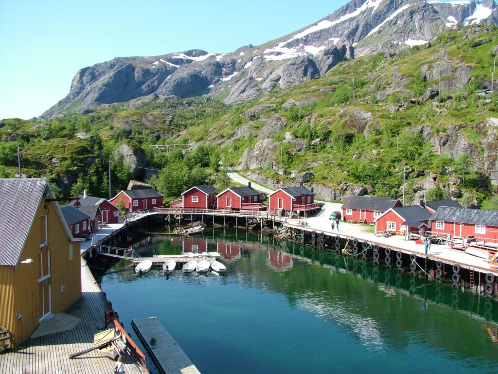 Nusfjord: UNESCO-protected fishing village with gorgeous old buildings. 