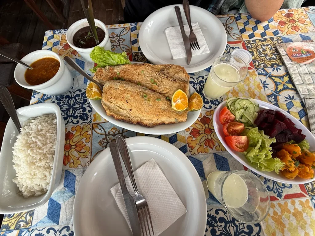 Beach-side eatery near Pântano do Sul, the access point for Lagoinha do Leste, Florianópolis