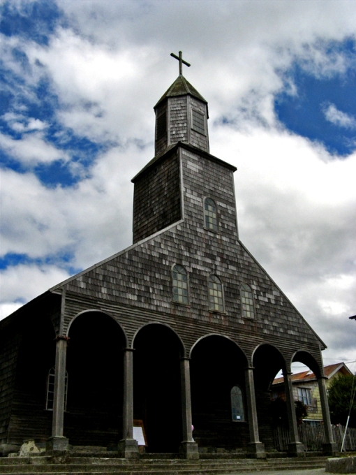 Wooden church of Nercón on Chiloé Island — UNESCO World Heritage architecture