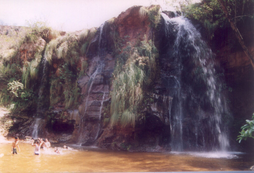 Las Cuevas waterfall near Samaipata, Bolivia — natural swimming spot