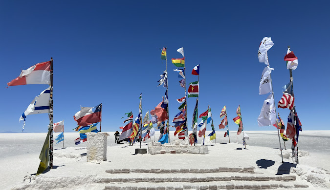 Flags of the World Plaza, Uyuni Salt Flats 