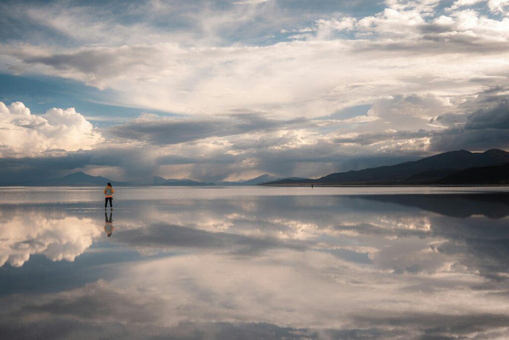 Chasing the Mirror Effect (Rainy Season) , Bolivia's rainy season. Uyuni Salt Flats 