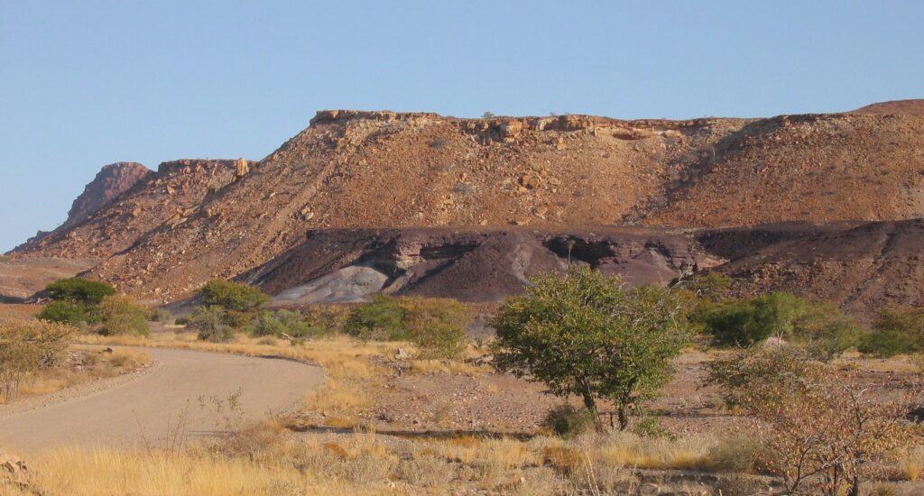 Burnt Mountain: This 12-kilometer-long formation looks like someone torched an entire mountainside and left it smoking.