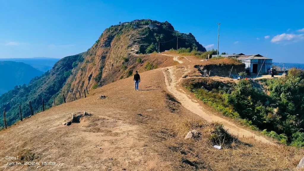 The Nongjrong Falls trek is a moderate 3-4 kilometer round trip through forest paths