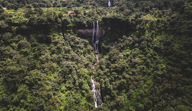 Vajrai Waterfall: Known as one of India's tallest waterfalls, Vajrai Waterfall drops from an impressive height of 853 feet (260 meters).