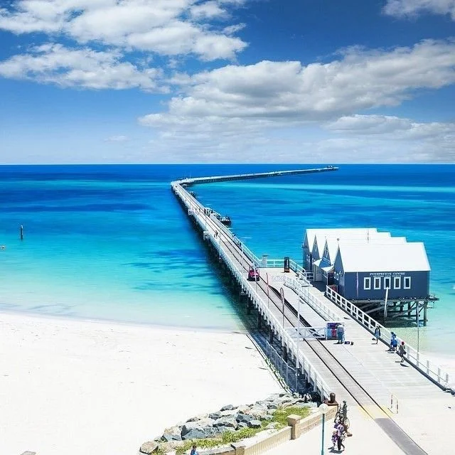 Busselton Jetty, longest timber-piled jetty in the Southern Hemisphere, 