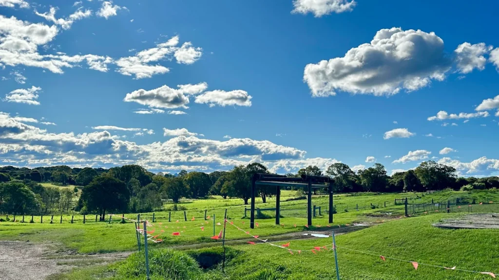 The Farm Byron Bay sits on 80 acres of working farmland 