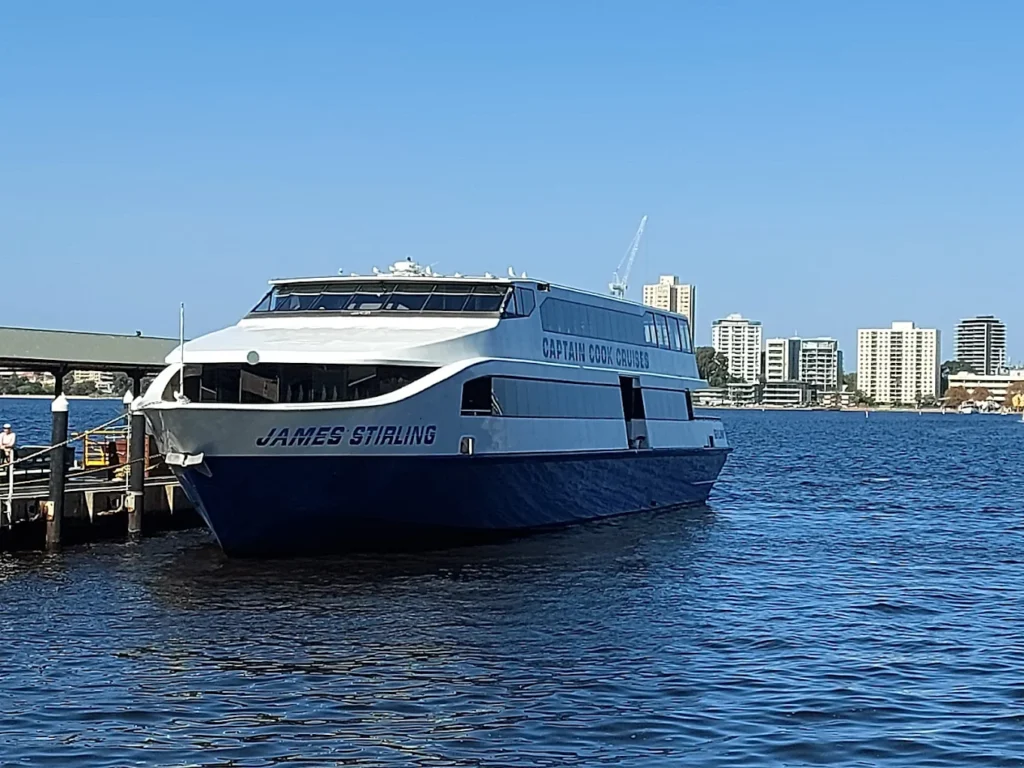 Swan River cruises depart from Barrack Street Jetty, offering: