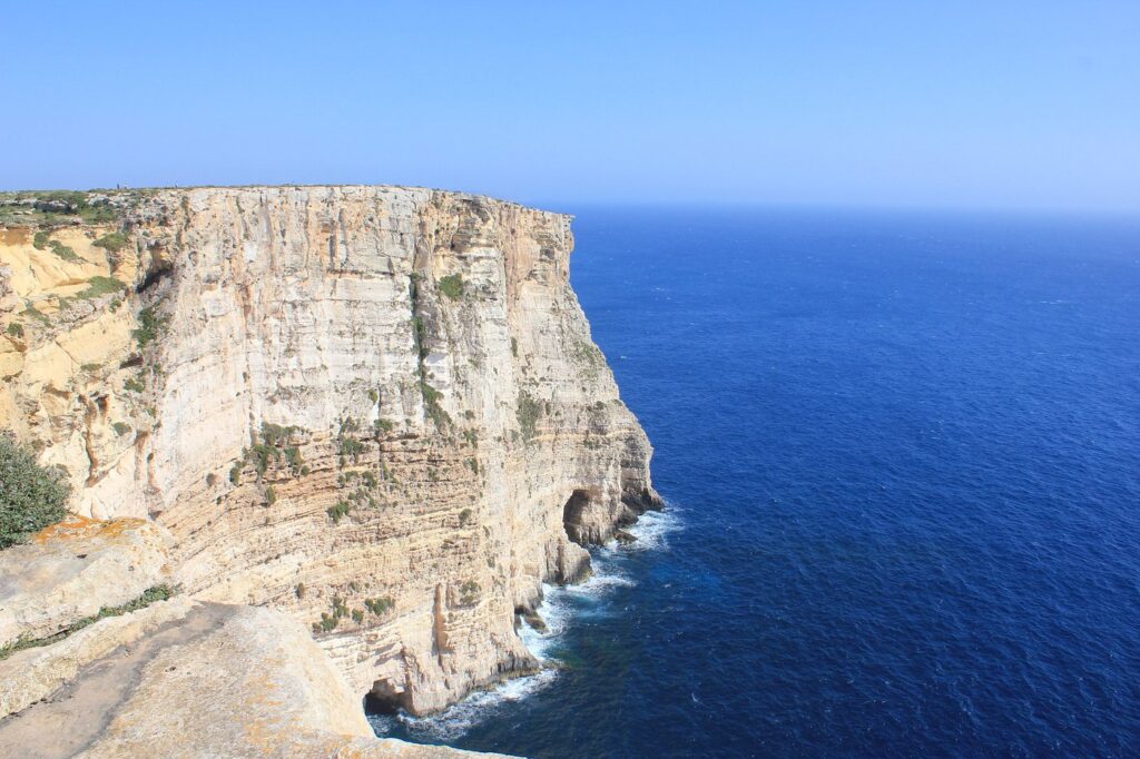 Ta' Cenc Cliffs in Sannat are the highest cliffs on Gozo Island