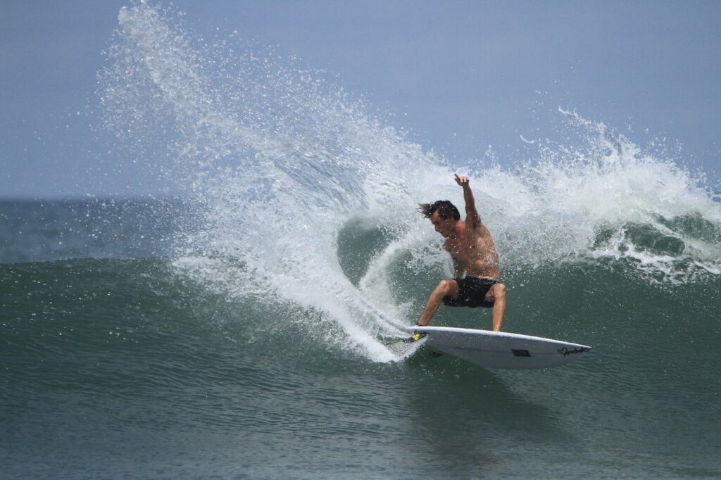 Canggu beach surfing , Bali, Indonesia