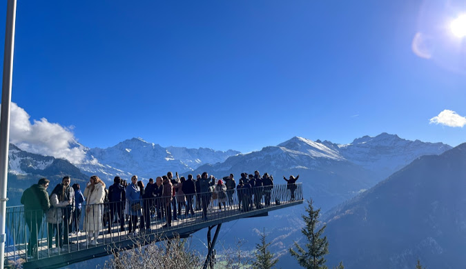 Interlaken sits between two pristine lakes