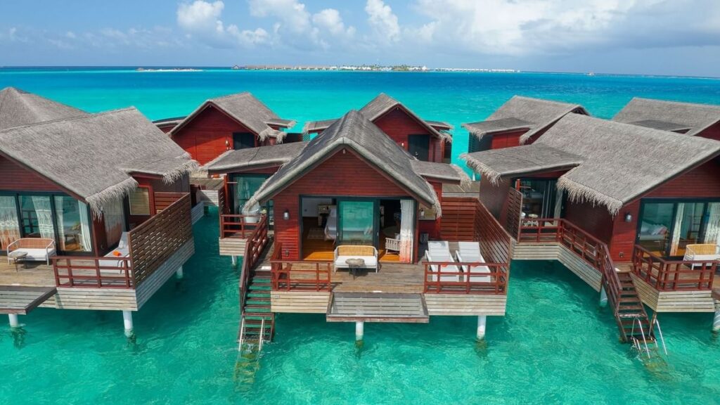 Maldives water villa