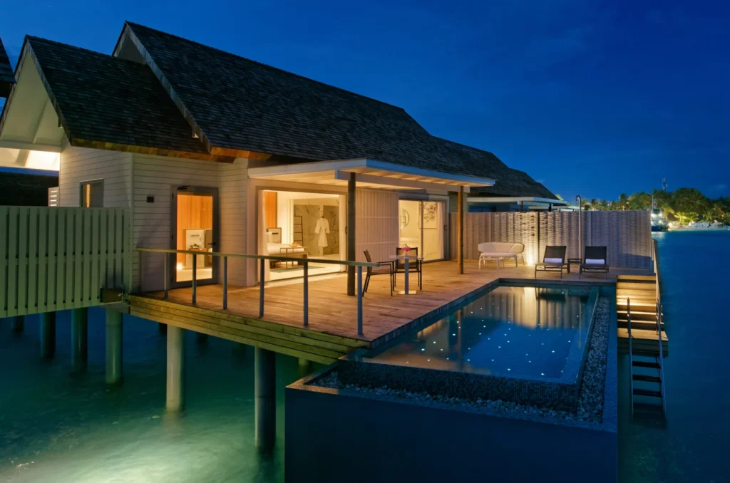 Maldives water villa